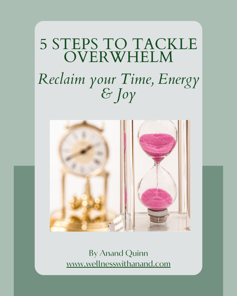 Free workbook to deal with overwhelm